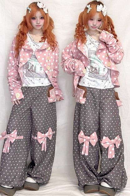 Polka Dot Loose Trousers