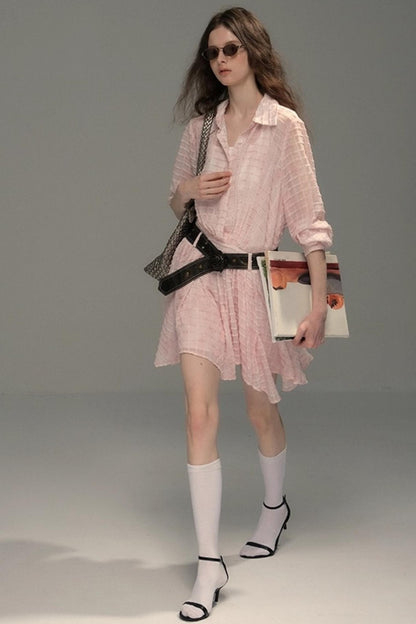 High-Tech Clear Check Dress