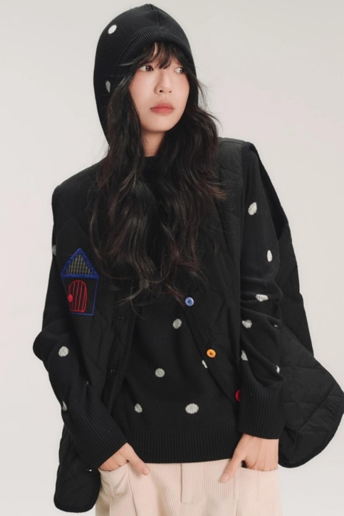 Colorful Patchwork Cotton Vest