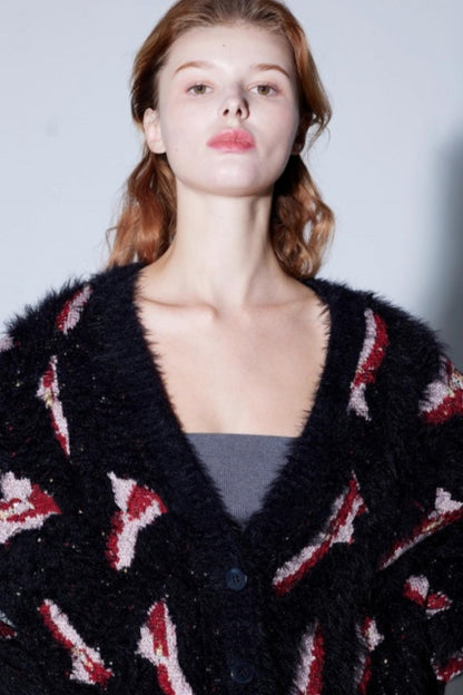 Lily of the Valley Jacquard Cardigan