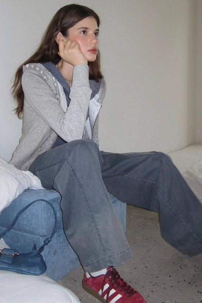 Fake Two-Piece Raglan Sleeve Hooded Jacket