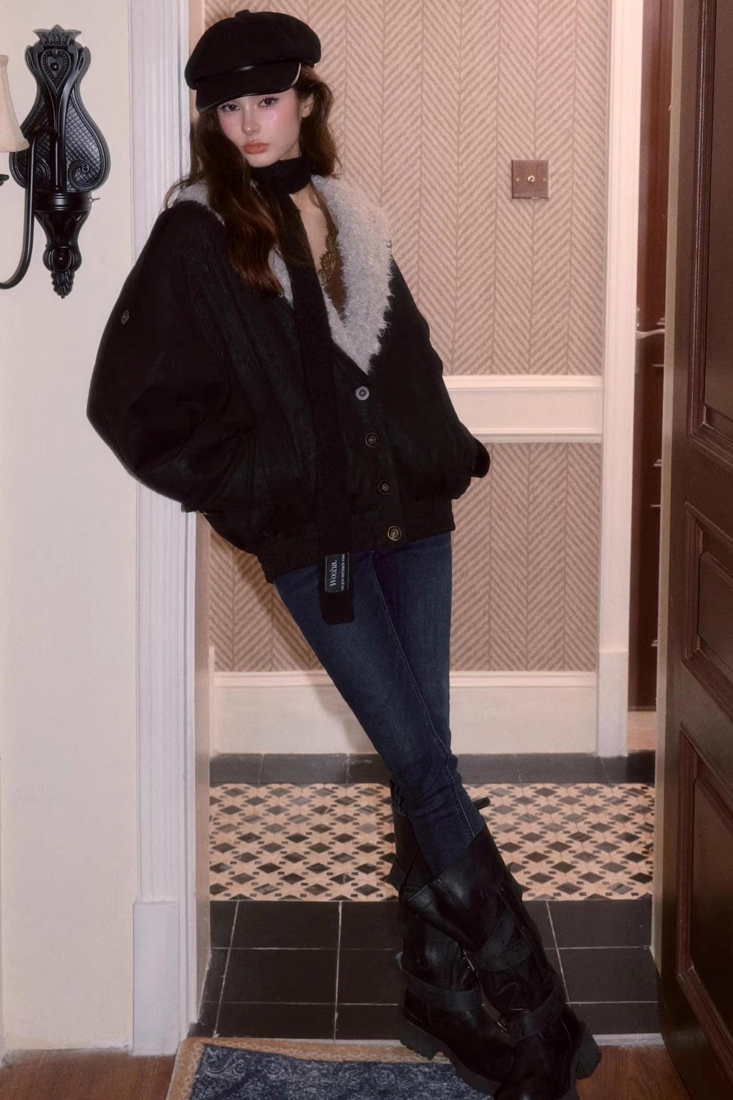 Faux Fur Vintage Jacket