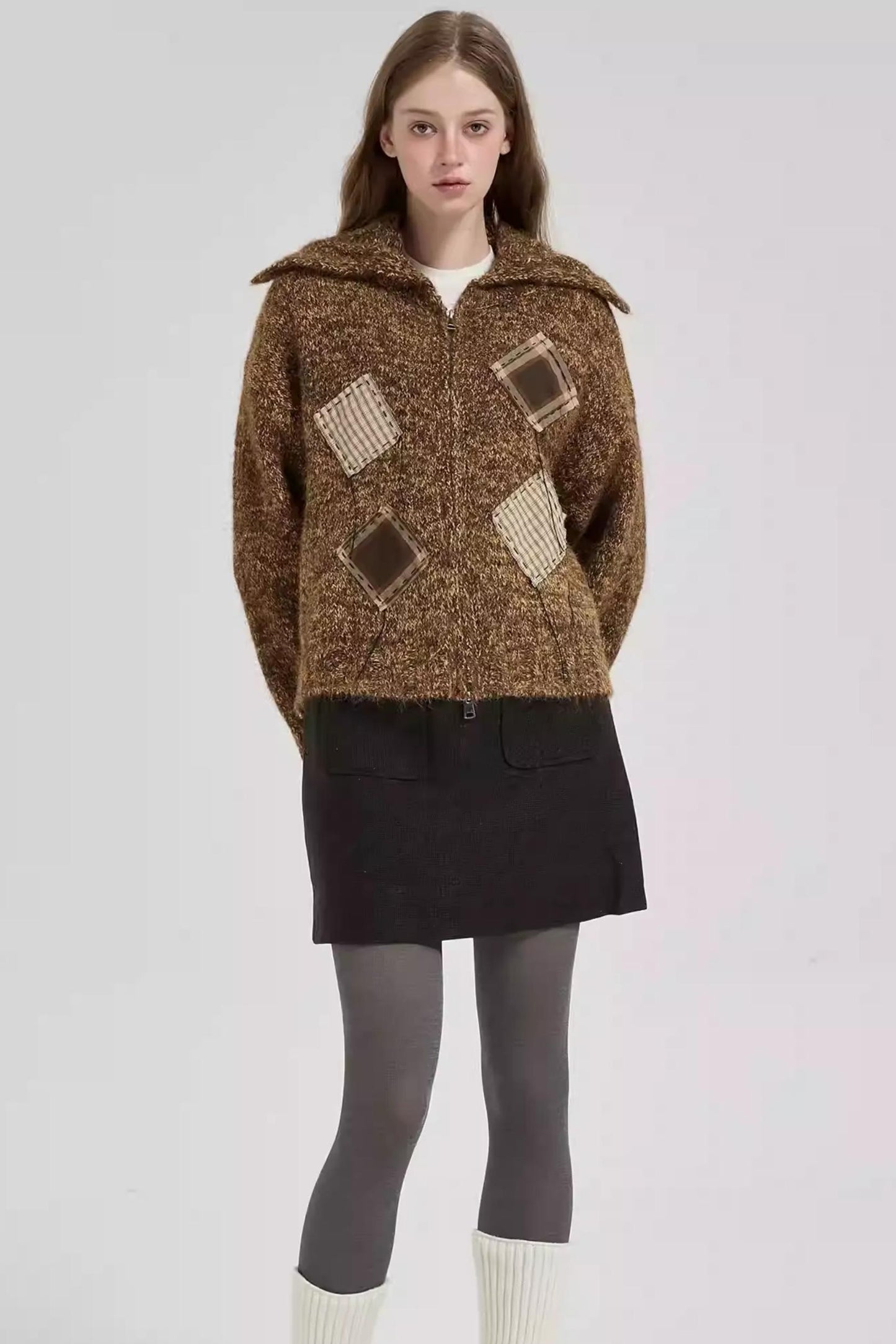 Caramel Mousse Lapel Niche Jacket