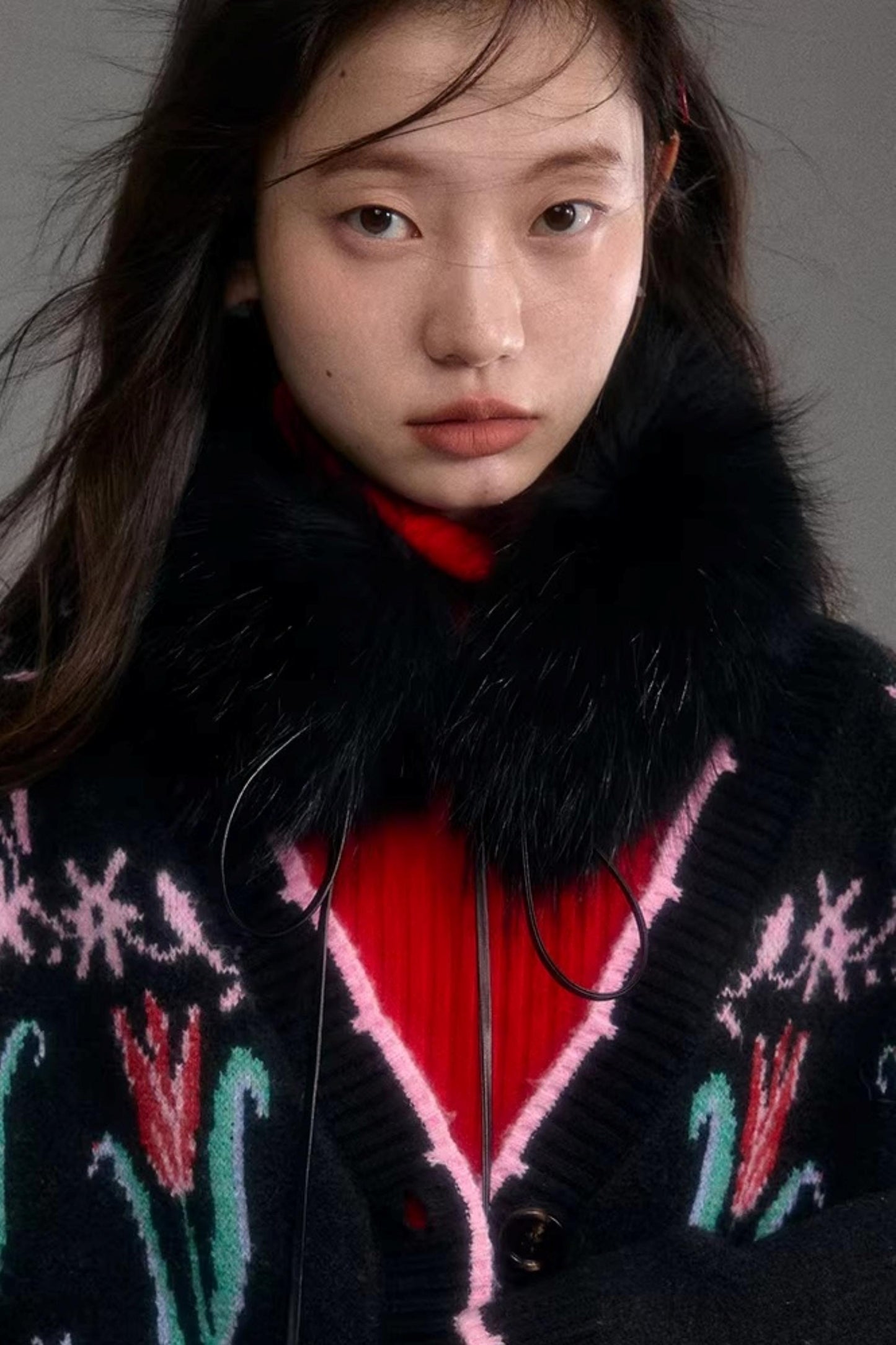 French-Style Fox Fur Neck Warmer