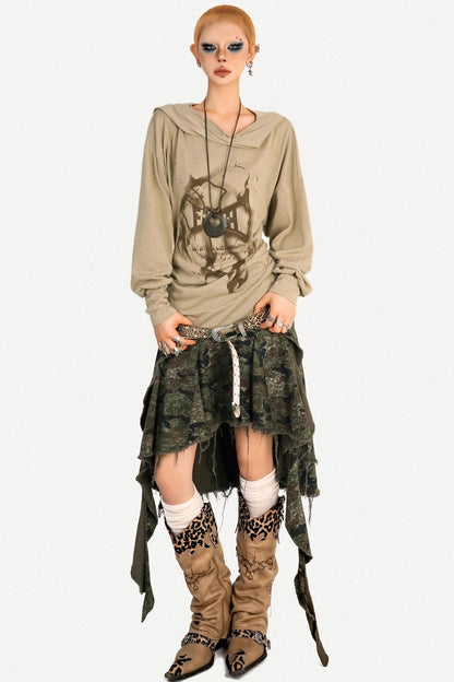 Autumn Hooded T-Shirt