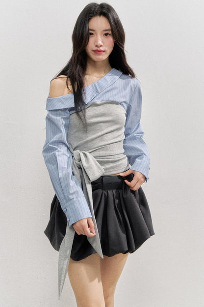 Gestreiftes Langarmshirt