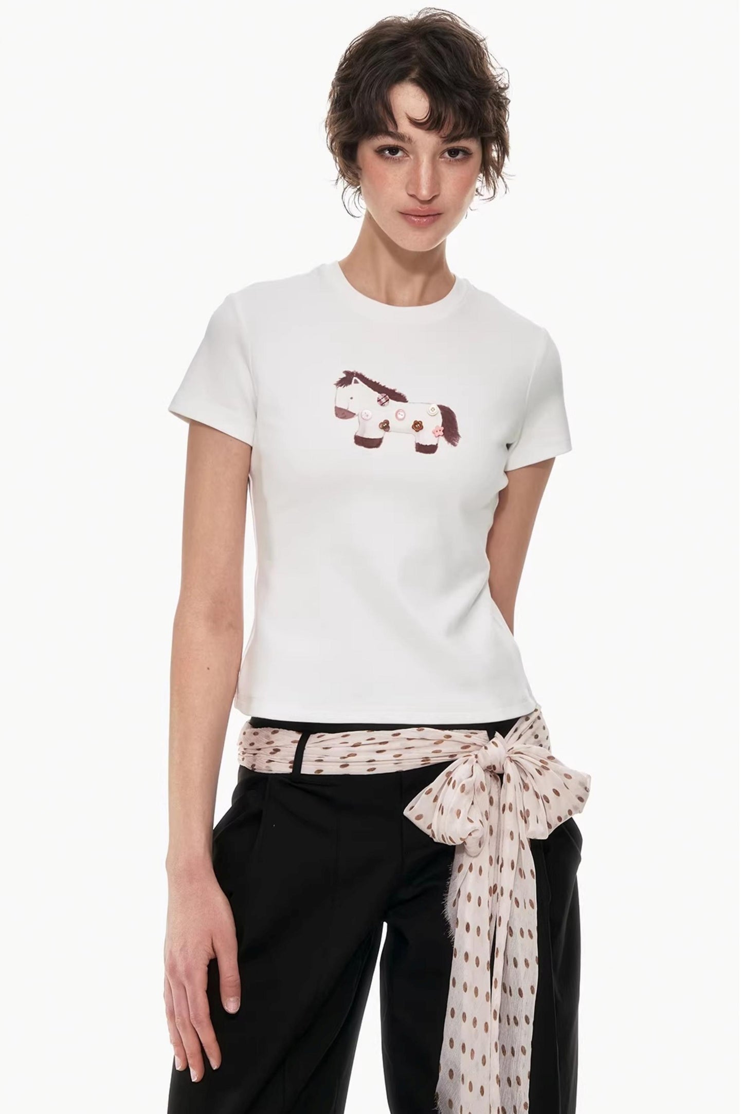 Playful Pony Print Top