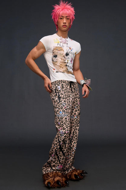 Sweatpants mit Leopardenmuster