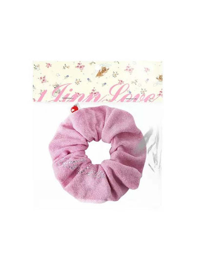 Fruit Print Towel Fabric Scrunchie