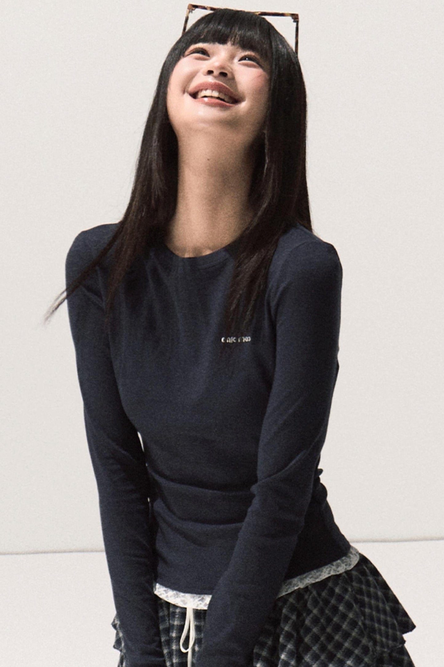 Good Weather Lace Slim Waist Long Sleeve T-Shirt