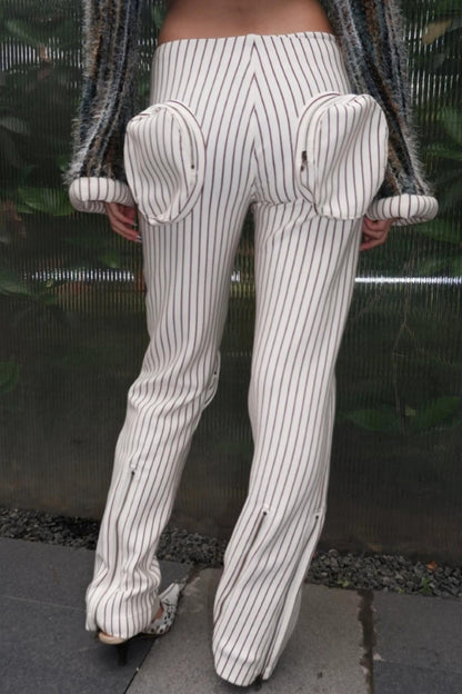 Modern Armor Striped Flared Pants