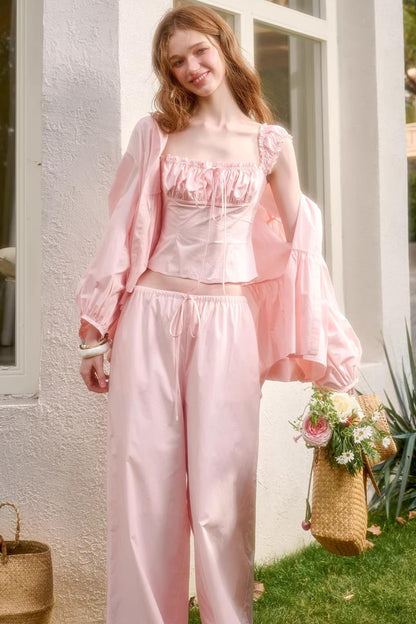 Baby Pink Cotton Comfort Set-Up