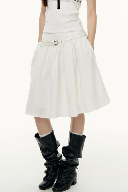 Virtual Striped Short Skirt Set-Up