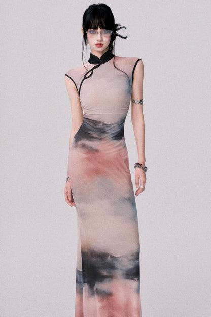 Sunset Cheongsam Dress