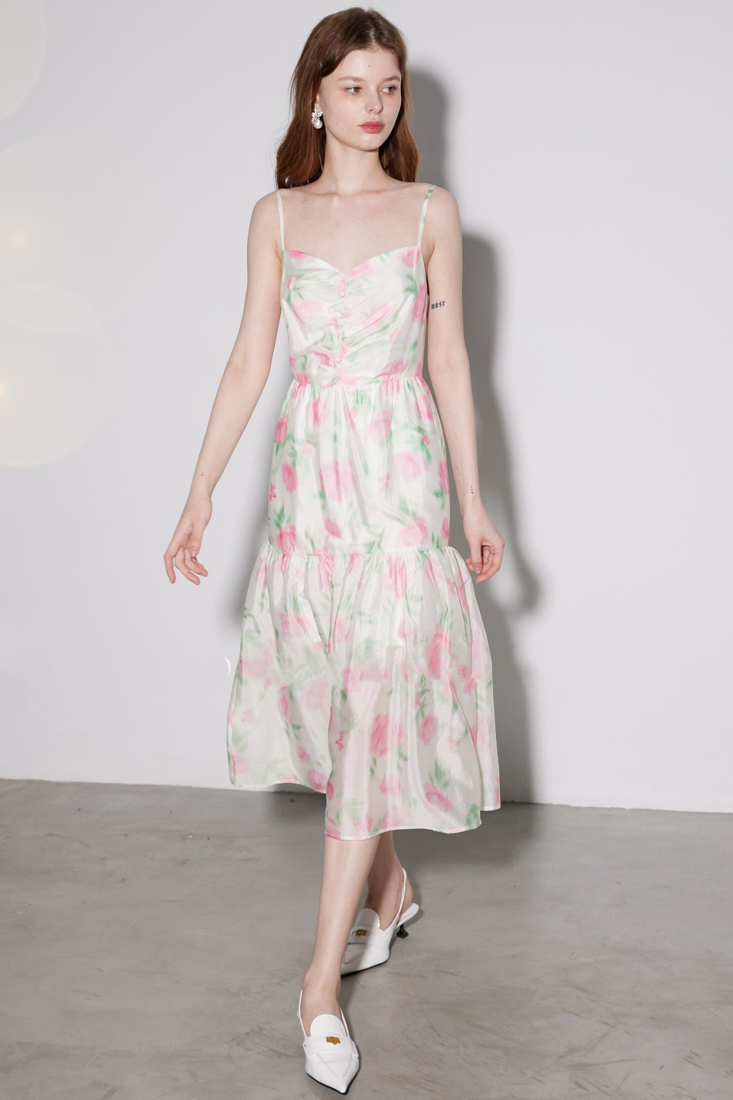 Luxe Copper Halter Dress