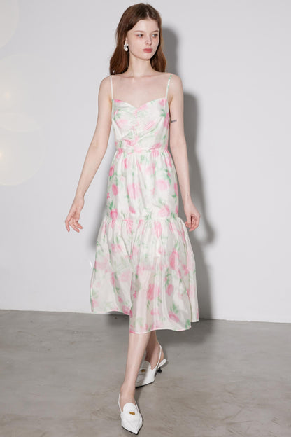 Luxe Copper Halter Dress