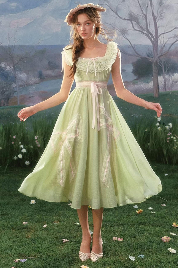 Lacemade Green Fairy Dress – BellaModa