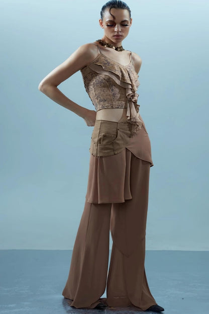 Ruffle Snake Camisole