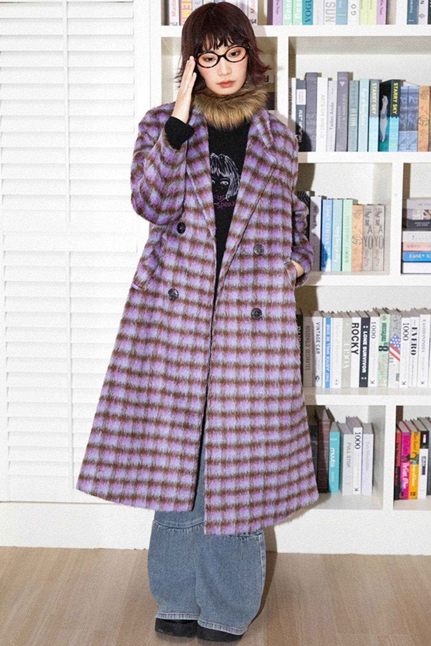 Vintage Check Long Coat