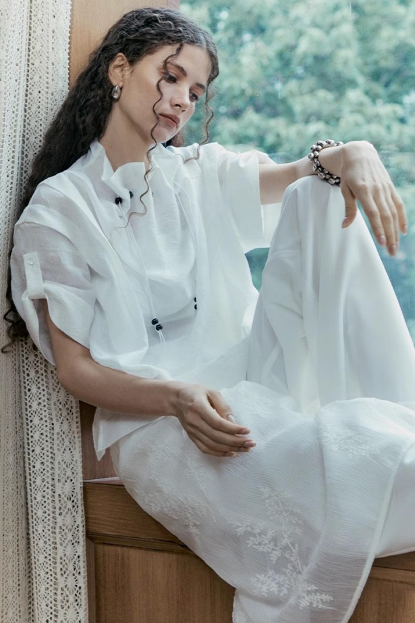 Yuan Beaded Summer Top