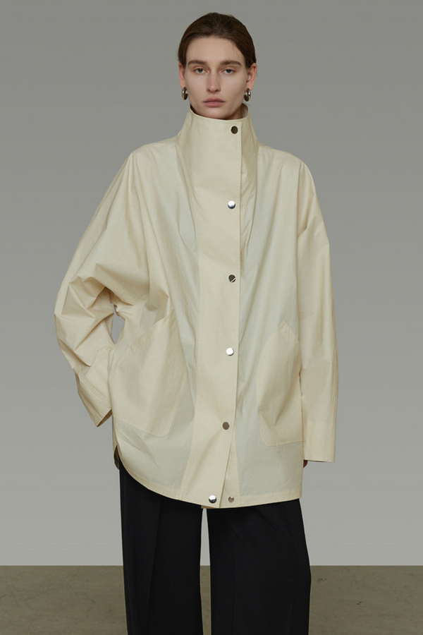 Metal Snap Trench Coat