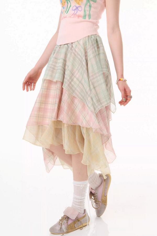 Cherry Blossom Chiffon Skirt