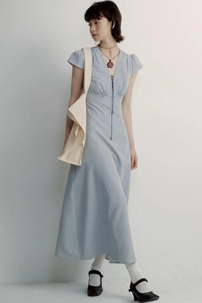 Chic Cotton V-Neck Dress