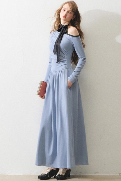 Romance Off-the-Shoulder Bow Dress