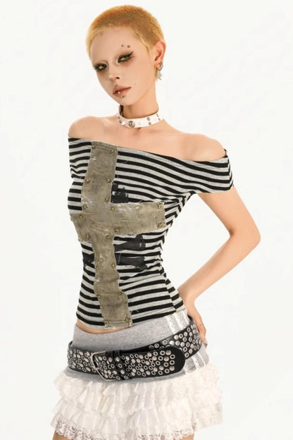 Original Stitched Striped T-Shirt