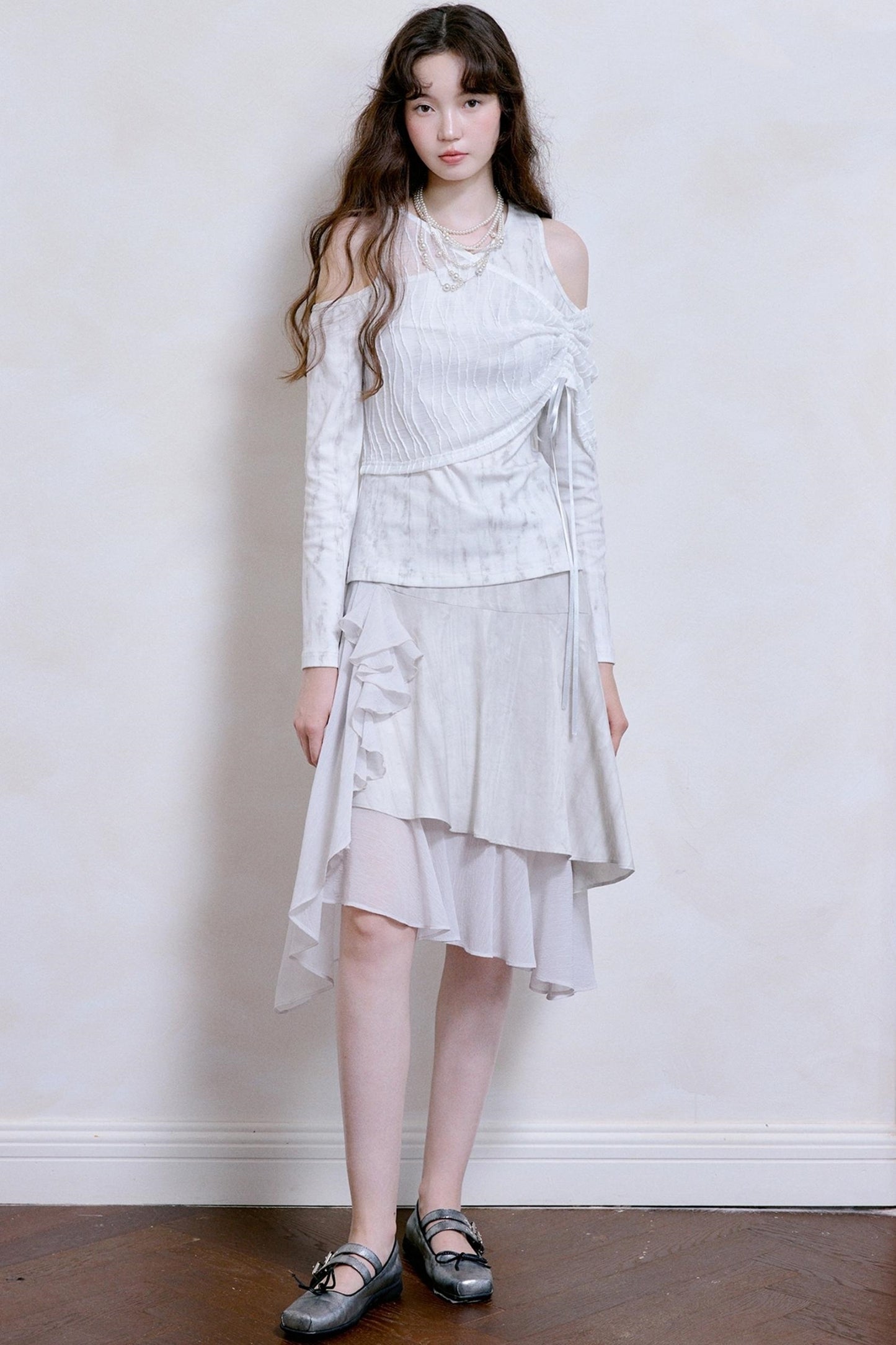 Korean Style Double-Hem Skirt