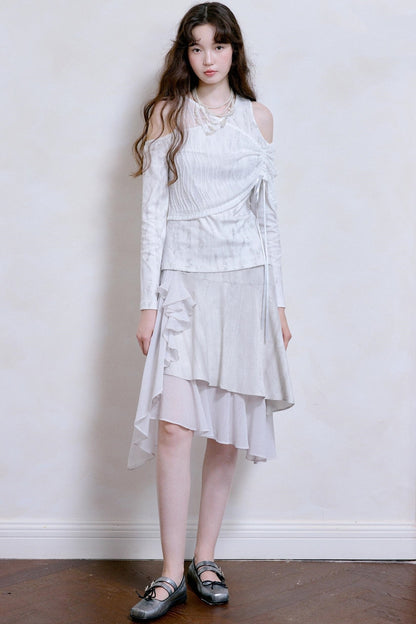 Korean Style Double-Hem Skirt