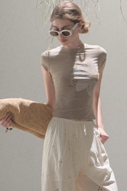 Begonia Bloom Slim Fit T-Shirt