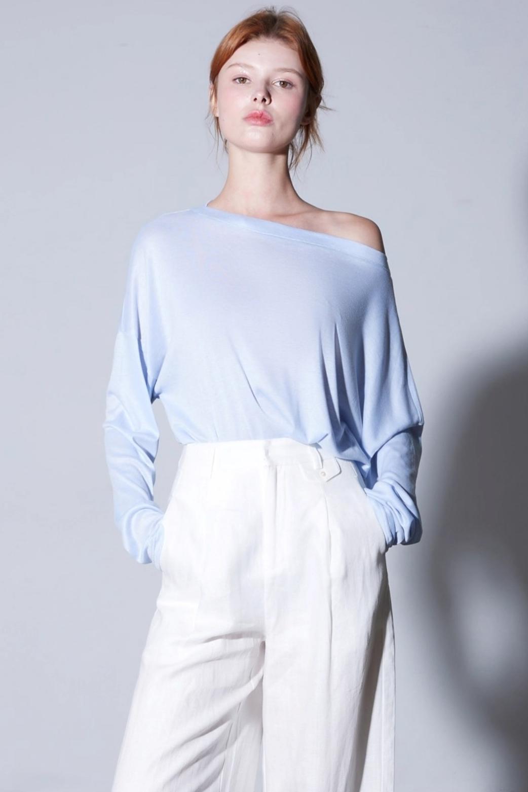 Autumn Silk Blend Long Sleeve T-Shirt