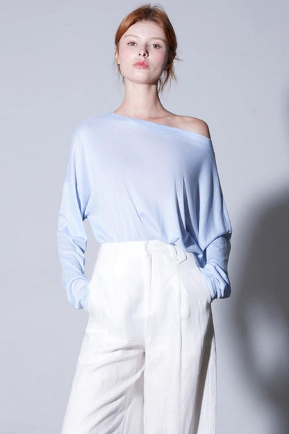 Autumn Silk Blend Long Sleeve T-Shirt