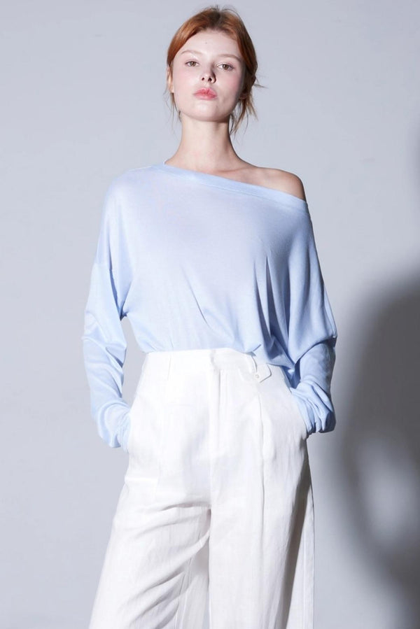 Autumn Silk Blend Long Sleeve T-Shirt