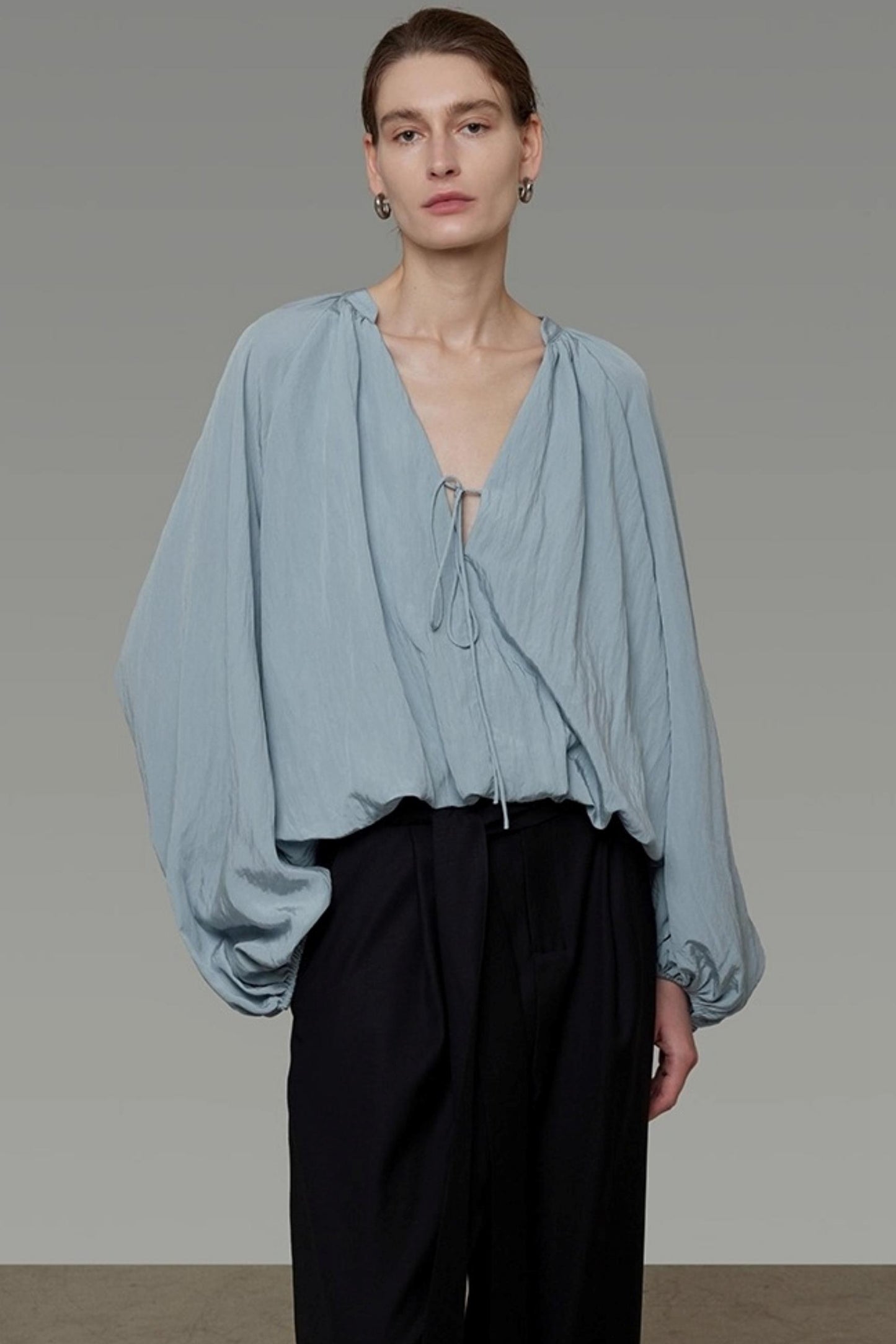 Autumn Lantern Sleeve Top