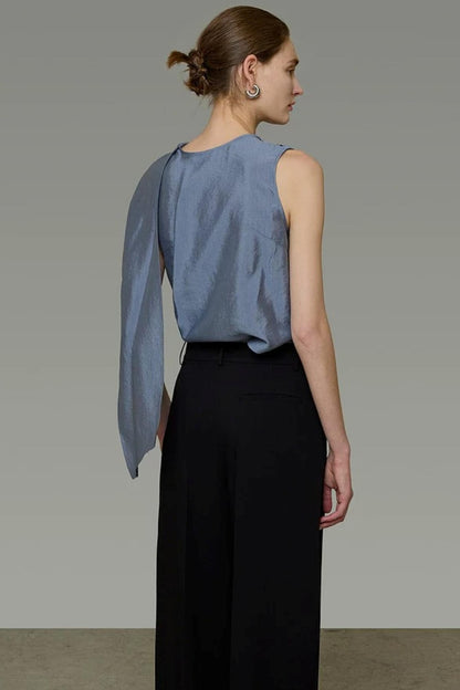High-End Versatile Ribbon Top