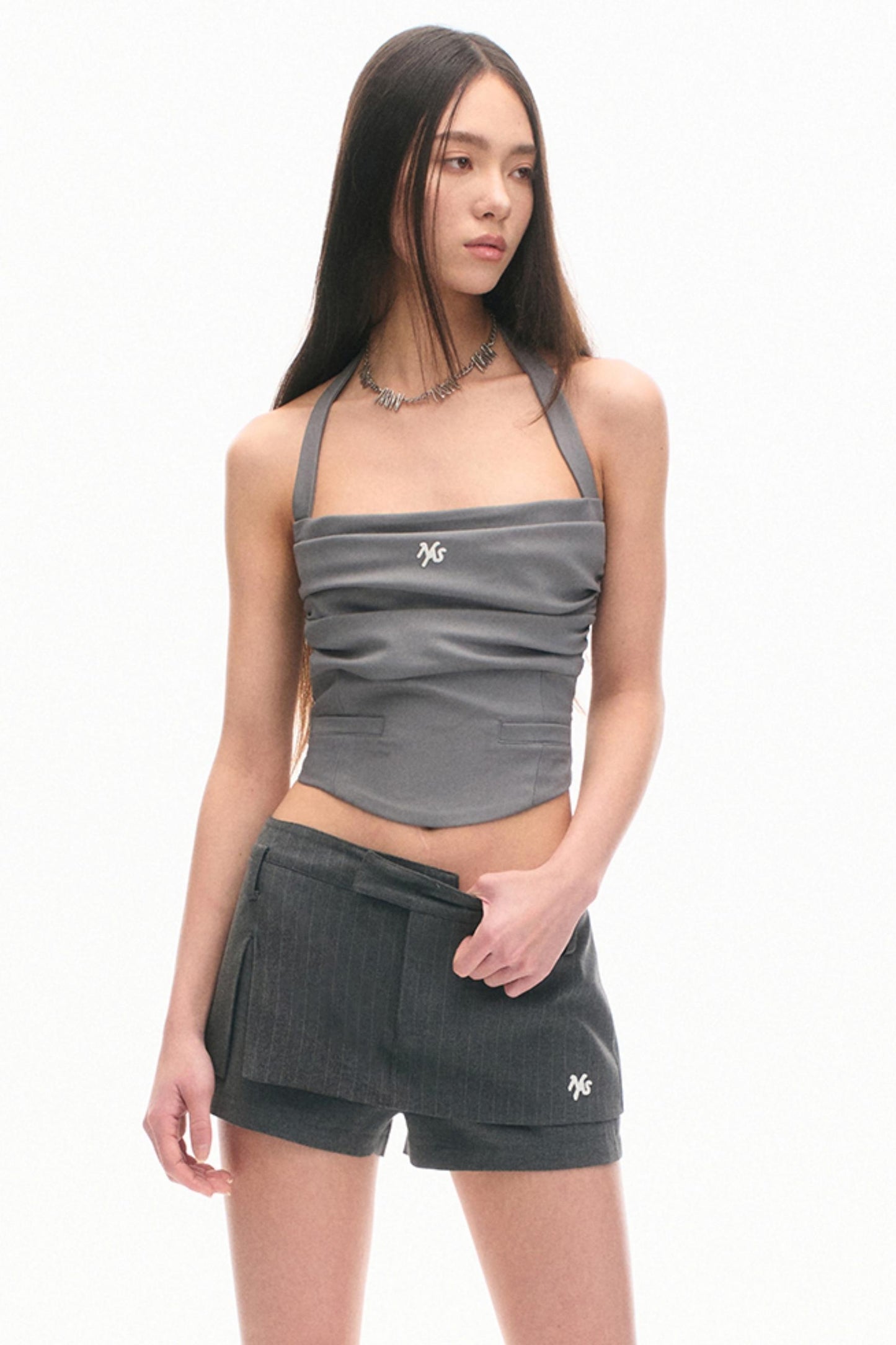 Modern Tailored Halter Top