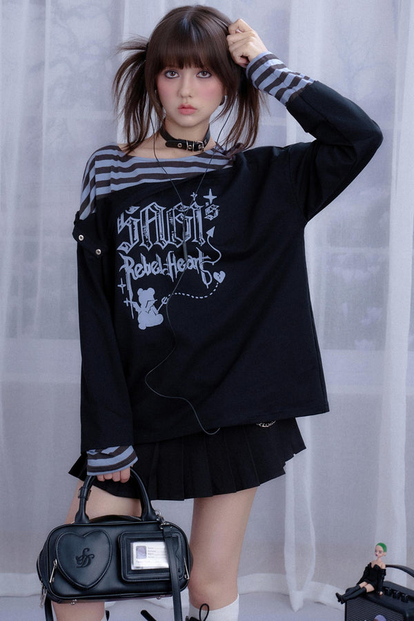 Spirit Striped Long-Sleeved T-Shirt