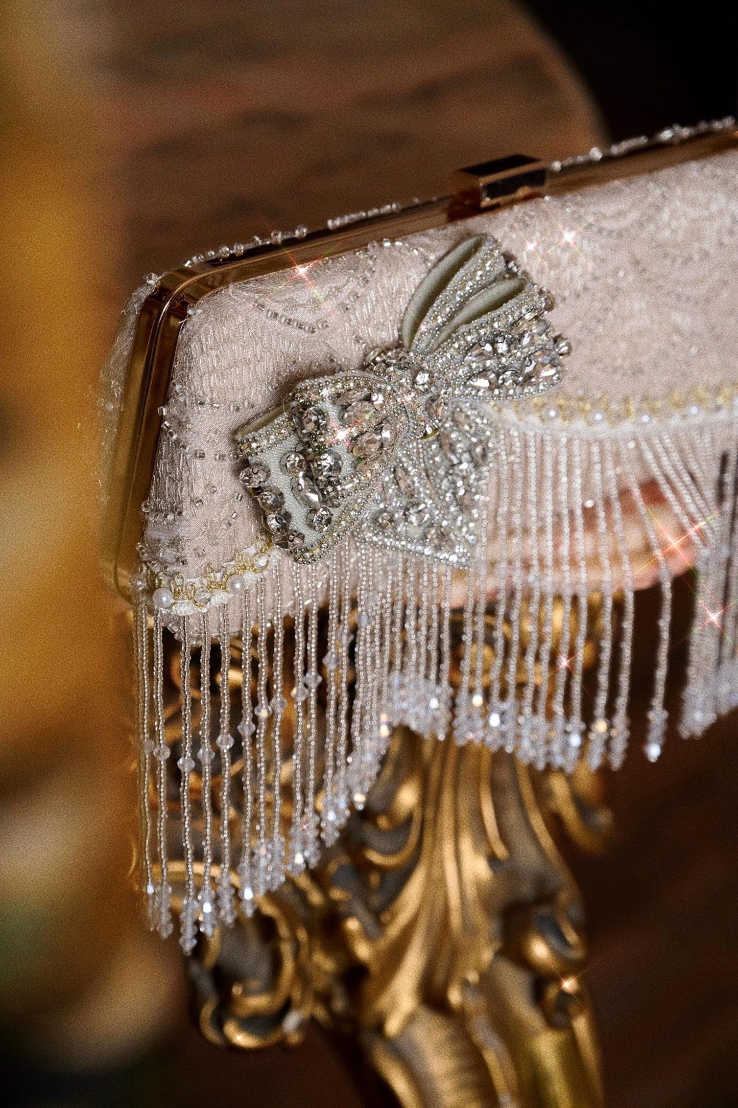 Slavic Rhinestone Clutch Bag