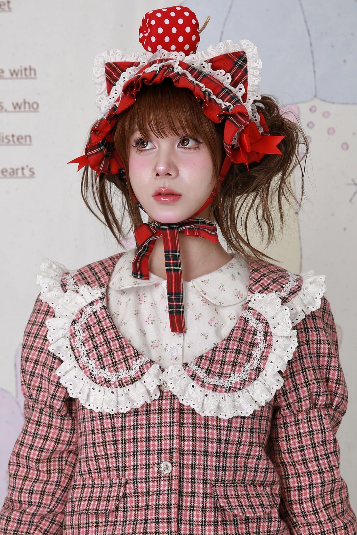 Christmas Pink Plaid Top