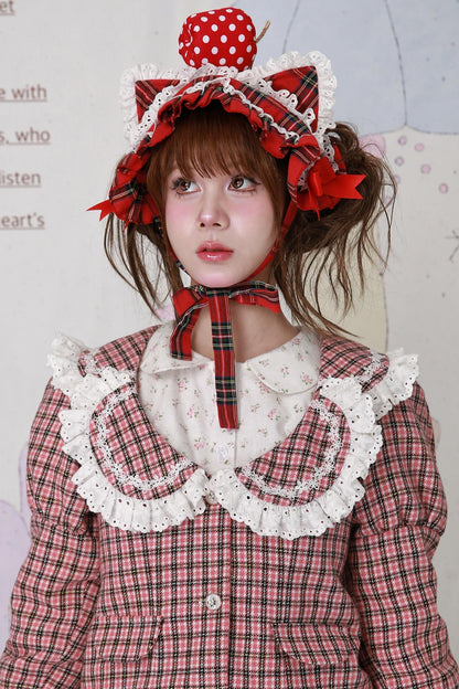 Christmas Pink Plaid Top