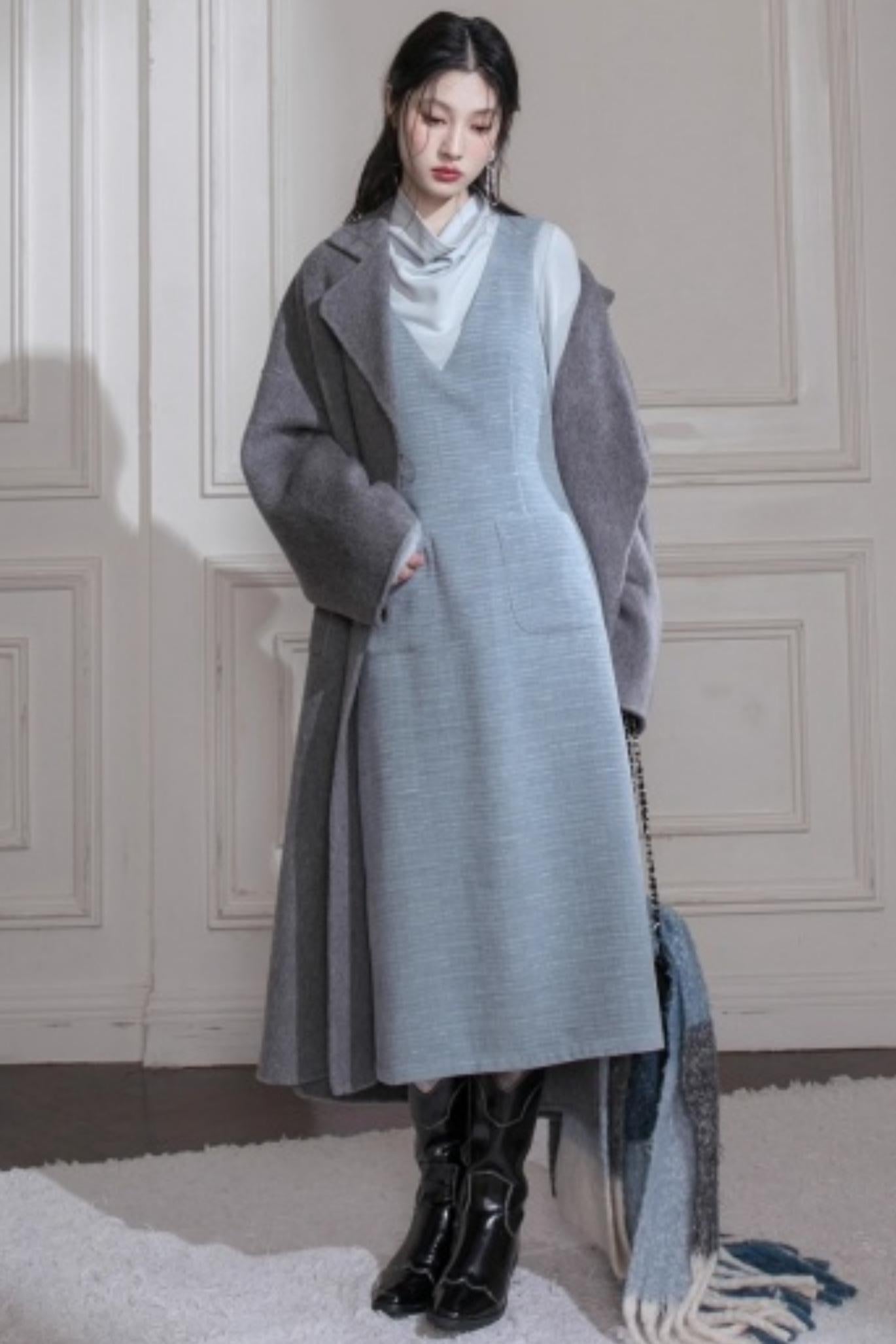 Moonlight Wool Cuff Collar Top