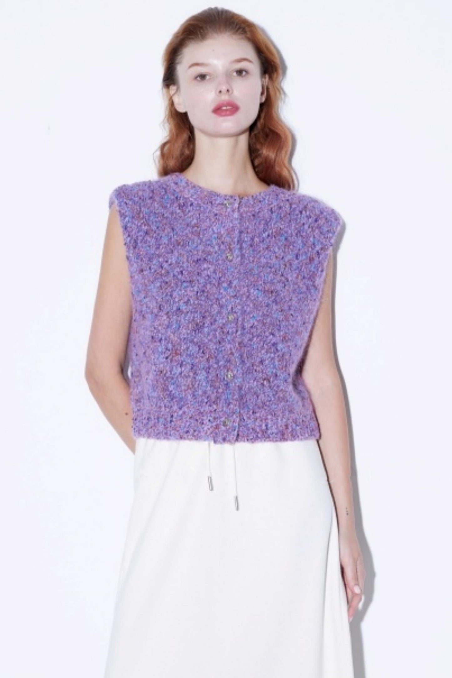 Intricate Mohair Starry Cardigan Set-Up