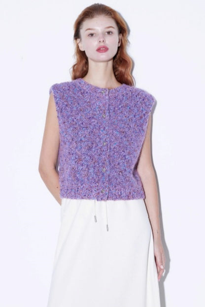 Intricate Mohair Starry Cardigan Set-Up