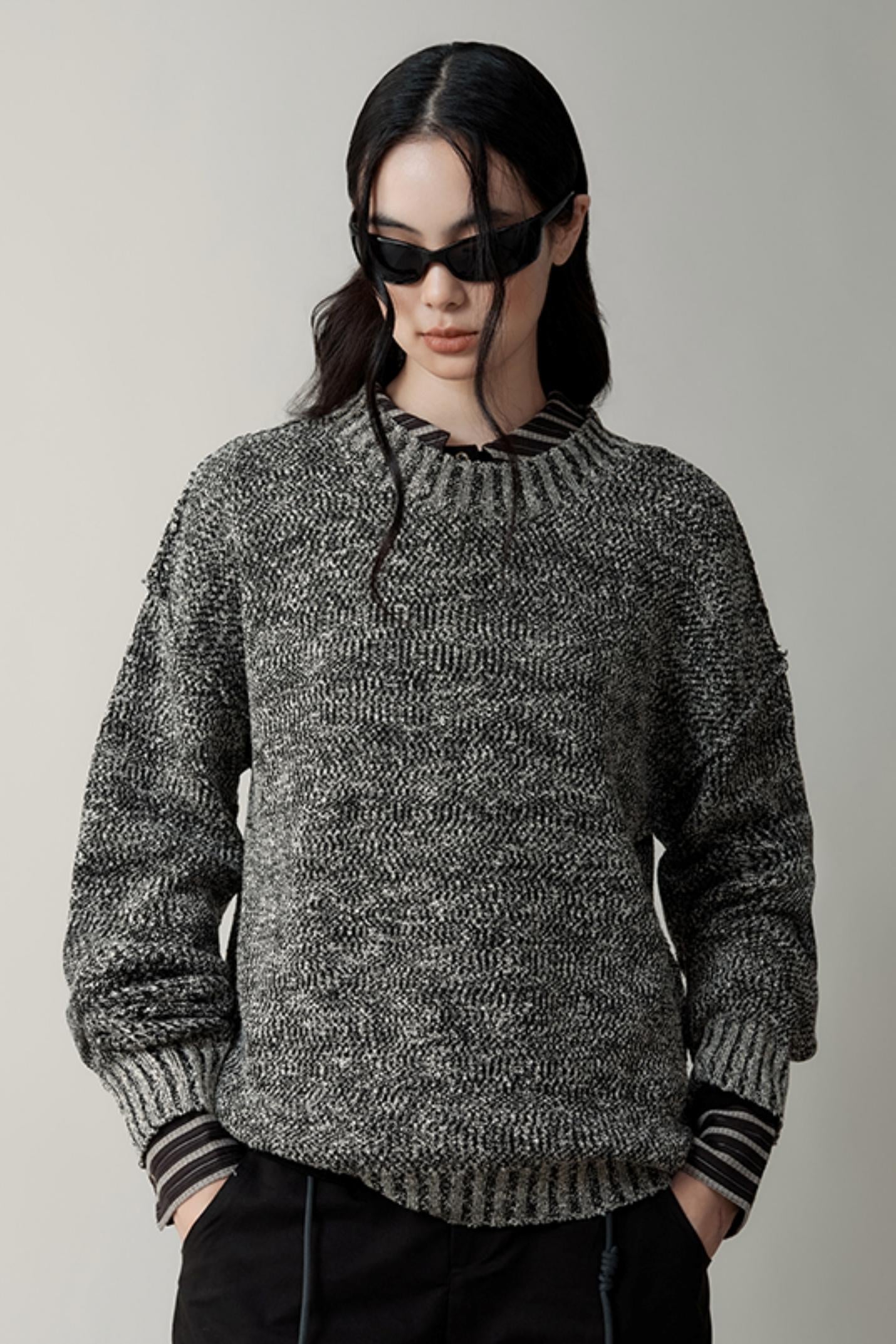 Luxury Blend Dropped Shoulder Sweater