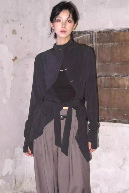 Beauvoir Ruffled Knit Cardigan