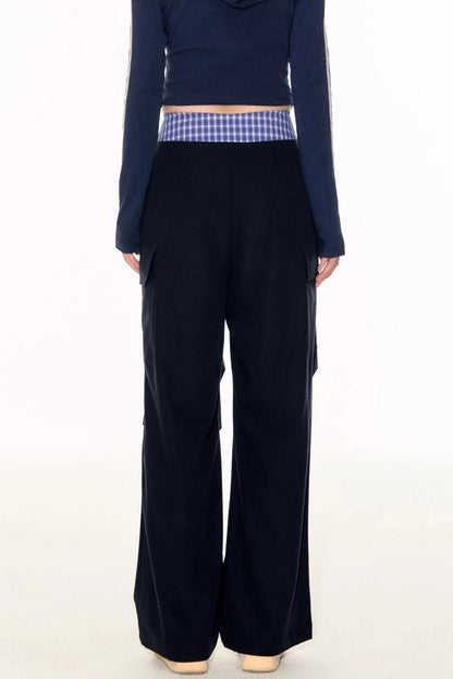 Blaue Cargohose