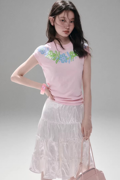Little Horse Jacquard Cotton Top