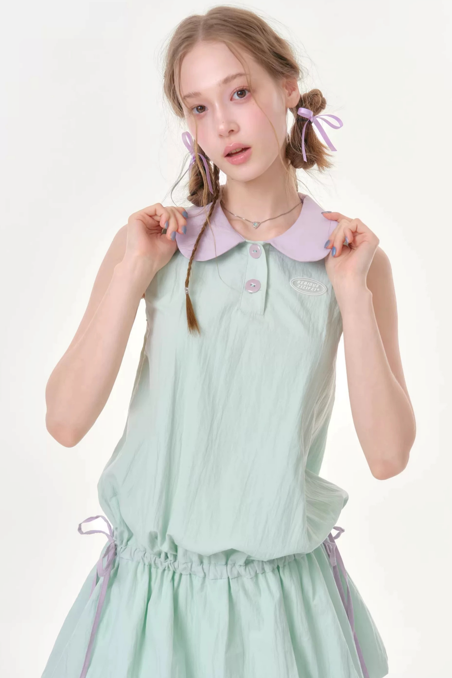 Mint Green Doll Collar Dress